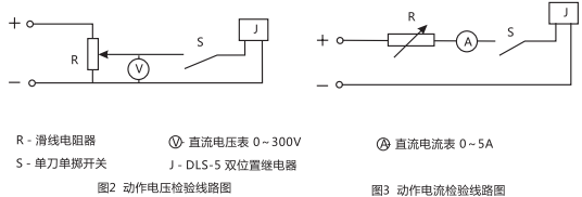 DLS-5/1雙位置繼電器檢驗與調(diào)試線路圖