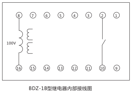 BDZ-1B低頻率繼電器內(nèi)部接線